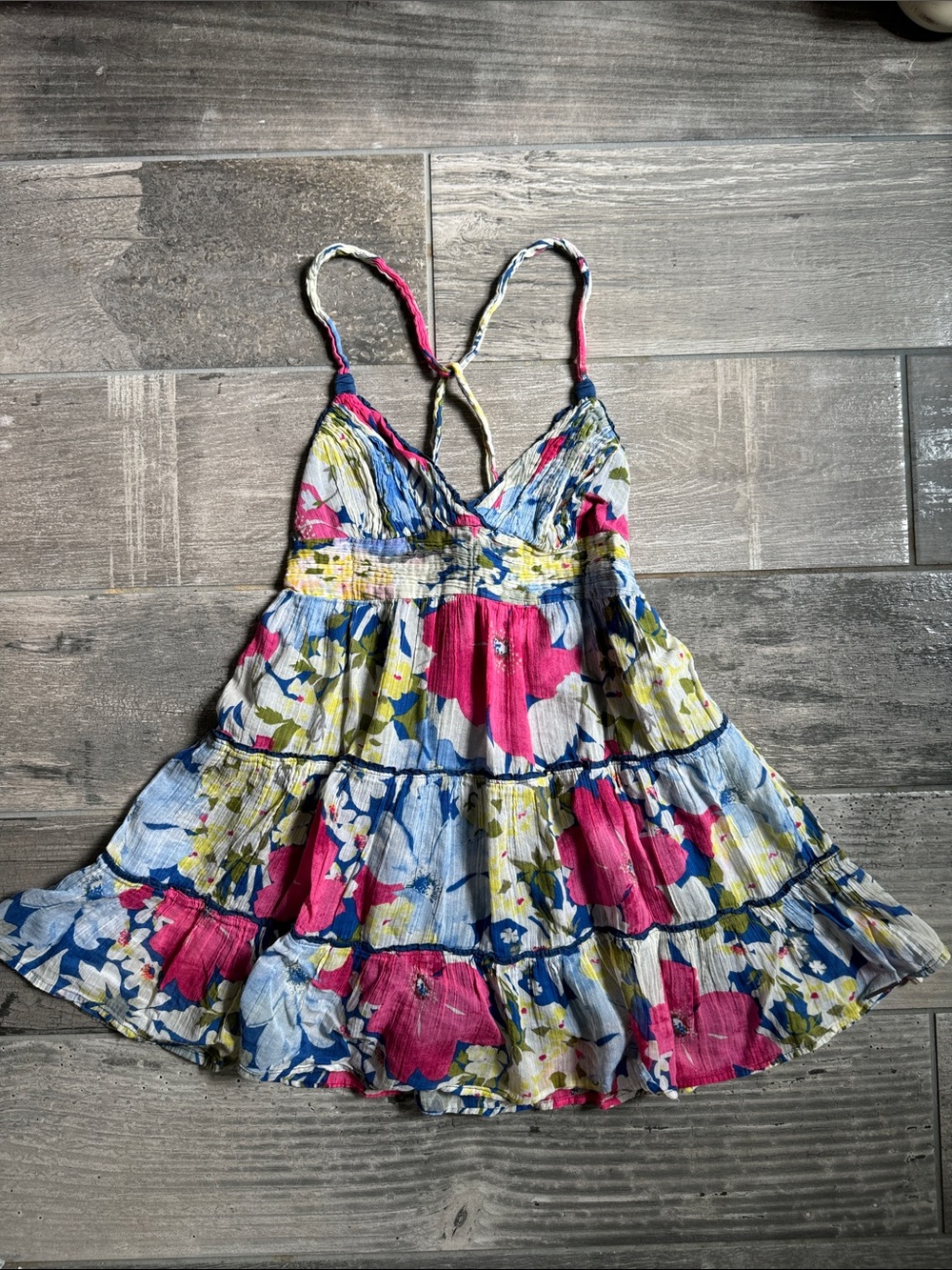 Abercrombie & Fitch Vintage Floral Babydoll Mini Dress